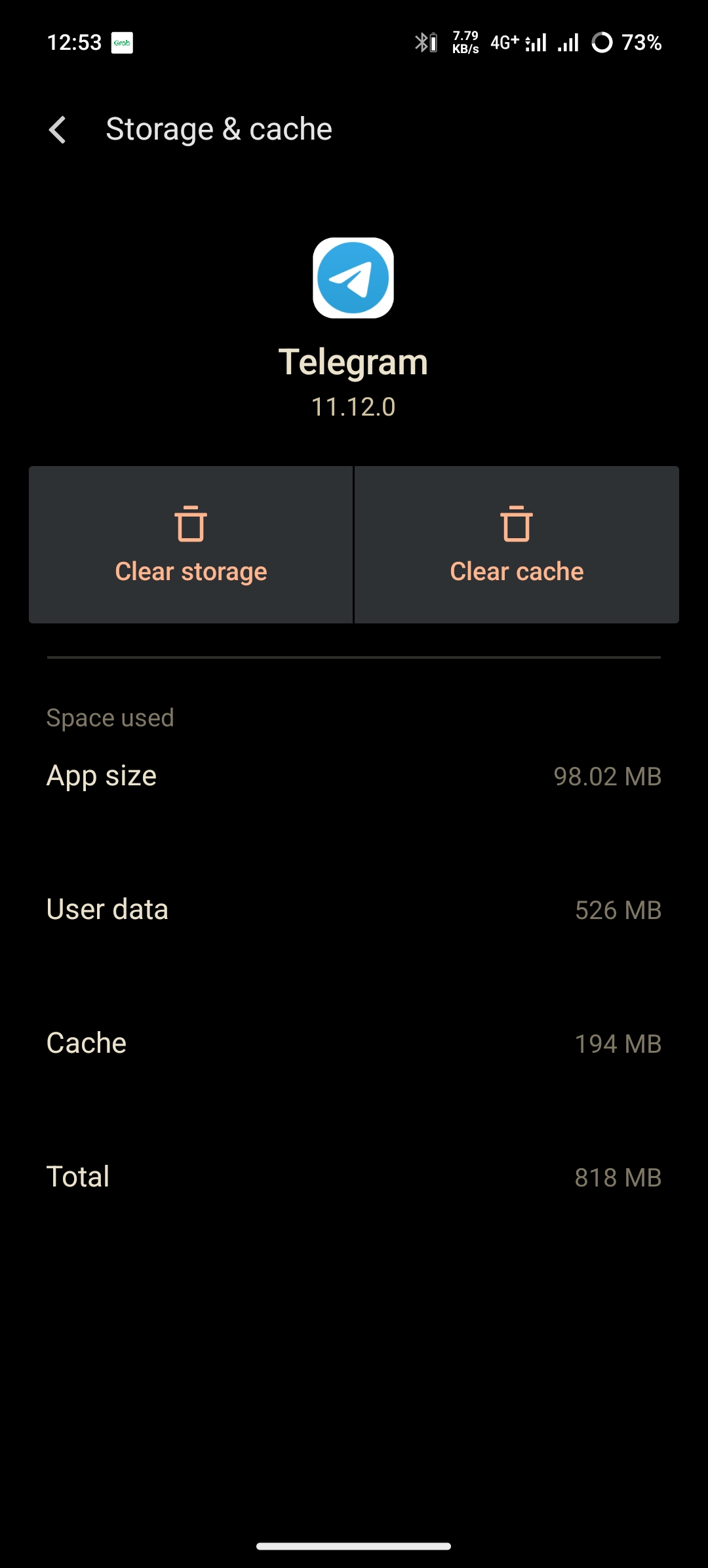 Telegram Storage Usage